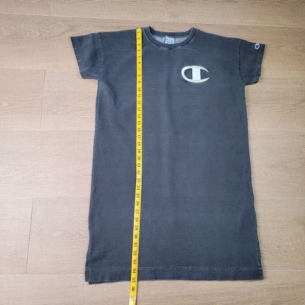 CHAMPION Embroidered Large‎ Logo Dress Gray S/M - Picture 3 of 7
